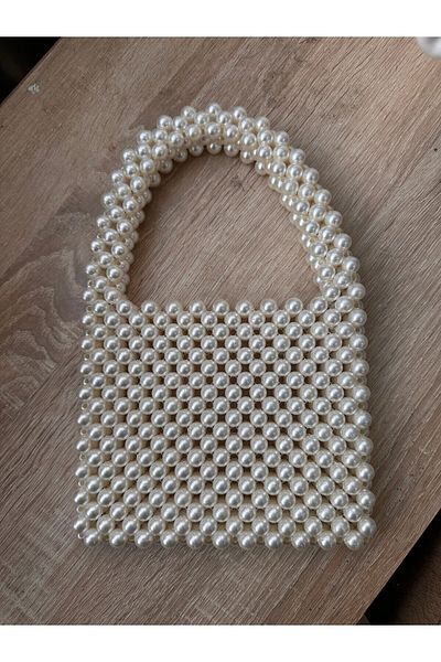GÜLSEMALİ Pearl Shiny Bead Bag