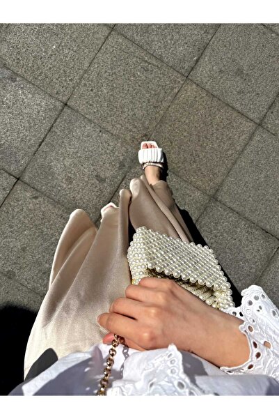 GÜLSEMALİ CUSTOM DESIGN STATUE MODEL PEARL BEAD BAG - PEARL HANDBAG - PEARL BEAD BAG - HANDBAG