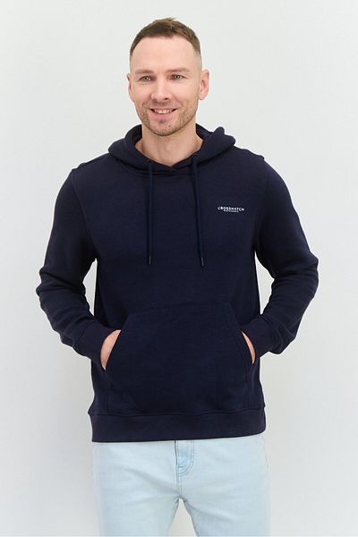 Crosshatch Men 2 Piece Graphic Print Hoodies, Navy