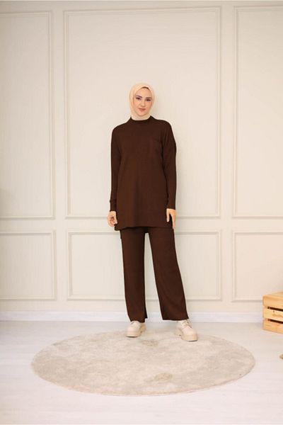 NİSUM MODA ΣΕΤ ΠΛΕΚΤΟ ΜΕ ΠΑΝΤΕΛΟΝΙ ΚΟΡΥΦΑΙΟ