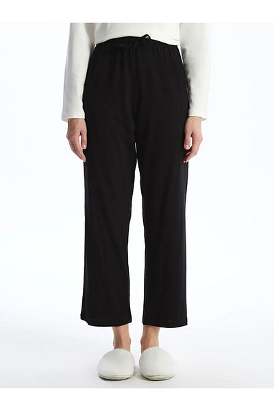 LC Waikiki LCW DREAM Pantaloni negri de pijama pentru femei - Talie elastică T T