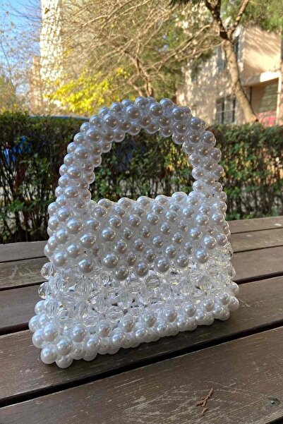 GÜLSEMALİ Перлинна кришталева скляна нічна сумочка