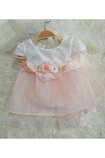 ÖZLEM BEBE Uçuş Uçuş  Elbise -6-9 Ay - Pembe