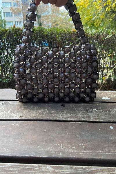 GÜLSEMALİ Чорна перлинна сукня Cam Night Сумка