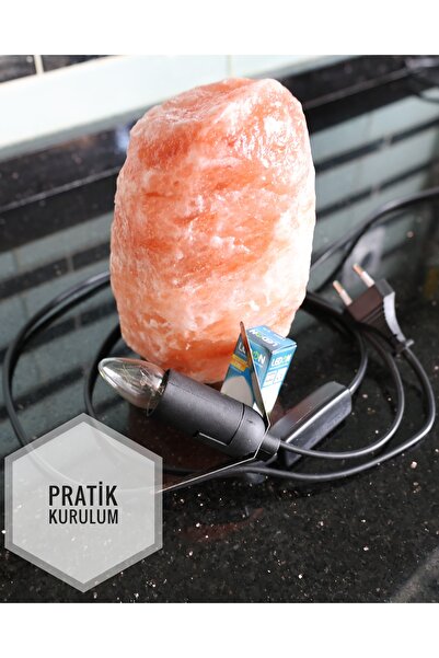 Store Himalaya Tuz Lambası Doğal Kaya Tuzu Kristal Gece Lambası