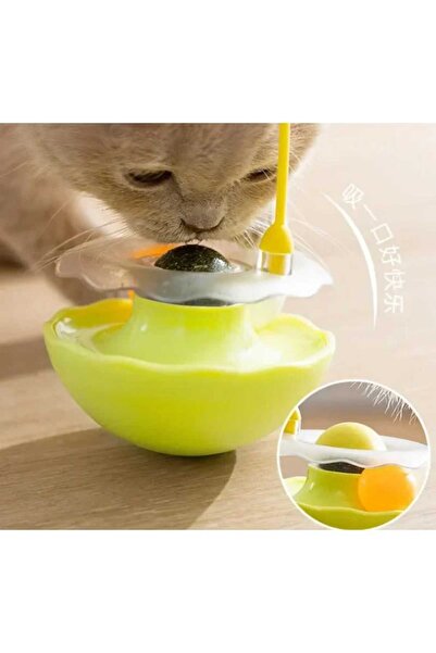 TİNEKE 1Pcs Interactive Cat Toys - Licking Batch, Cross Rest and Tuylu