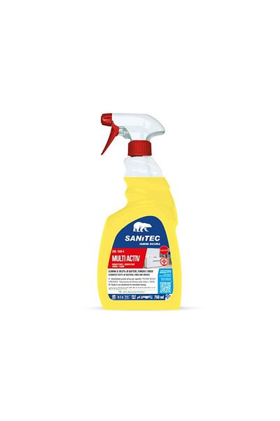 SANITEC Surface Disinfectant, Lemon Scent, 750 Ml, Multi Active,