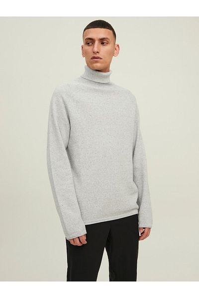 Jack & Jones Jack Jones Basic Плетен пуловер с обло деколте за мъже - 12137190