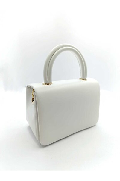By EDUU Geantă albă de mână și de umăr pentru femei Tiny Model