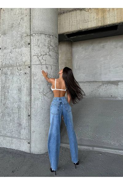 DENİKK ΤΡΕΝΔΙΑ ΕΙΚΟΝΙΚΟ ΣΧΕΔΙΟ BAGGY JEAN ΤΖΙΝ ΠΑΝΤΕΛΟΝΙ