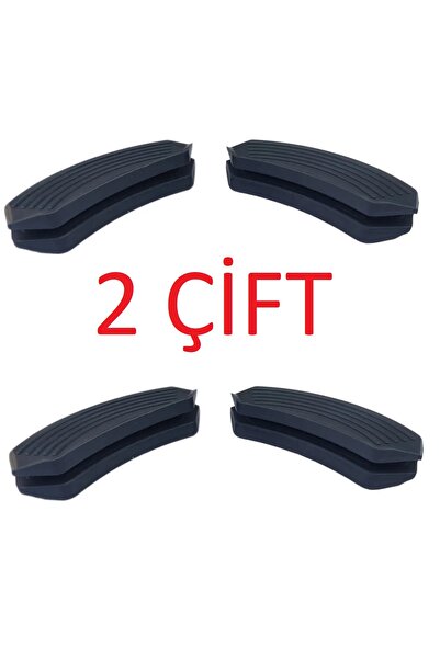 SG DESIGN 2 Çift Silikon Tencere Tava Tutacağı Yanmaz Yapışmaz Tutamaç Set 8 X 4 Cm Siyah