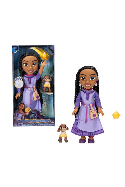 Disney Wish - Dorinta - Papusa Interactiva Cu Accesorii, Asha, 38 Cm