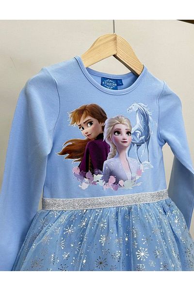 GAistKids Рокля с пола от тюл за момиче с щампа