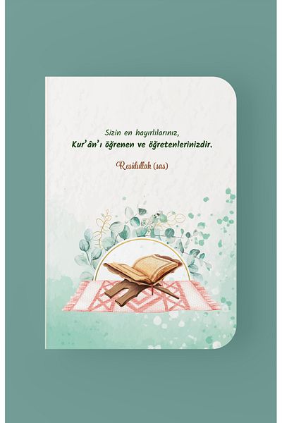 Dava Adamı Yayınları Your Finest Coran Learns and Teaches You A5 Lined Notebook
