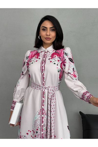 suphias Atlas Fabric Dress (Sash Included)