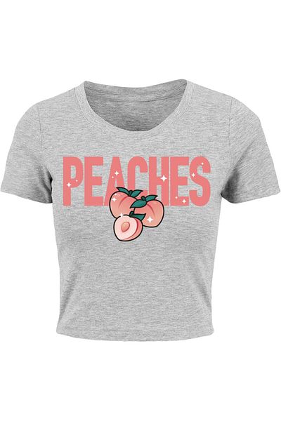 Mister Tee Damen Peaches Crop T-Shirt