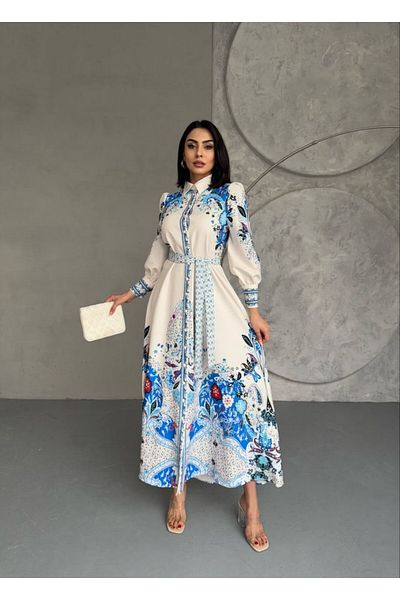 suphias Atlas Fabric Dress (Sash Included)