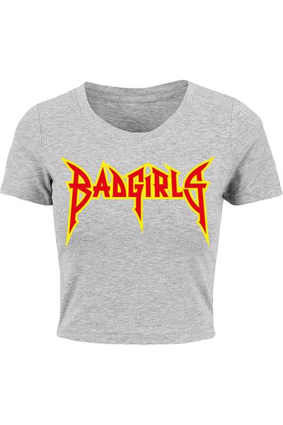Mister Tee Damen Badgirls Crop Tee