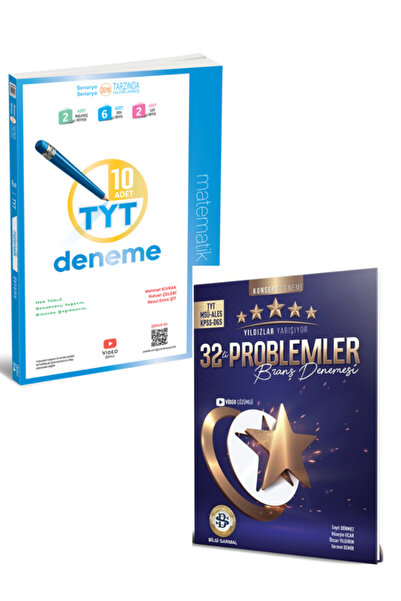 Üç Dört Beş Yayıncılık Üçdörtbeş 2025 Tyt Matematik1 0 Lu Deneme Ve Bilgi Sarmal Tyt Problemler 32 Li Branş Denemesi Seti
