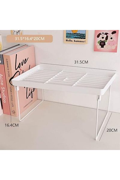 STOREMAX Kitchen or Bathroom Shelf with Metal Legs, Countertop Organizer, Cabinet Interior Shelf Organizer