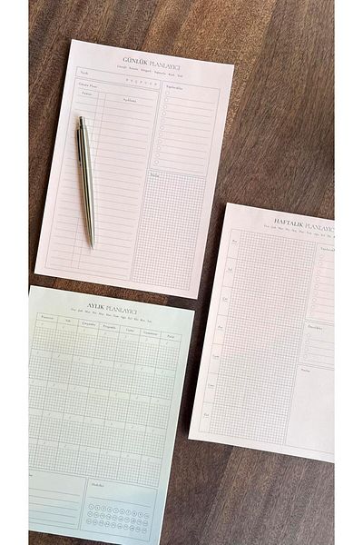 STOREMAX Htcx Promotion 3-Piece Desktop Planner Set (Daily Planner, Weekly Planner, Ayl