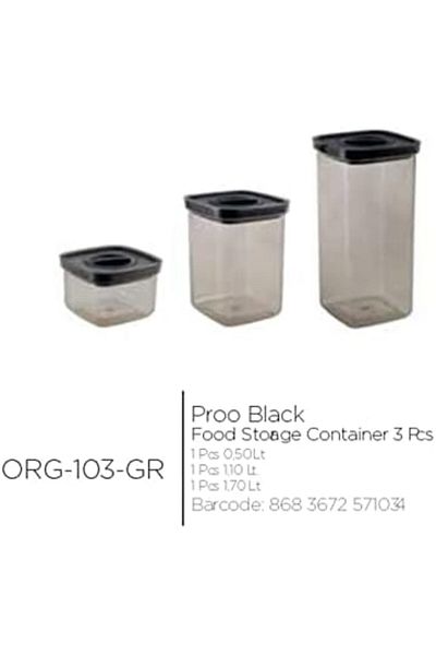 STOREMAX Sellbuystore Vacuum Lid Bpa Free Food Storage Container Set Pulses Flour Sugar, 3 Sizes Food Sa