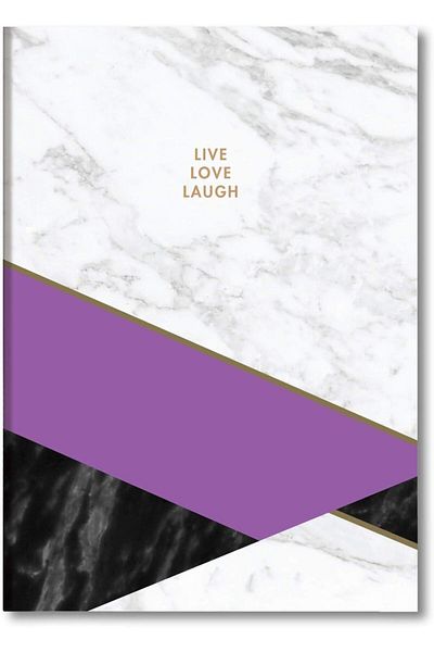 STOREMAX Jvnnshop Color Hard Cover Plain Notebook 17X24 Marble 646268
