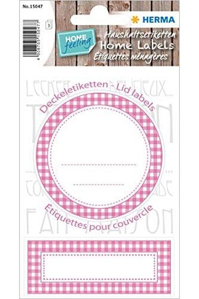 STOREMAX Muartshop Home Jar Sticker 70mm Cap Pink 871301