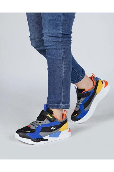 Jump 30058 Pantofi sport ortopedici negri pentru copii