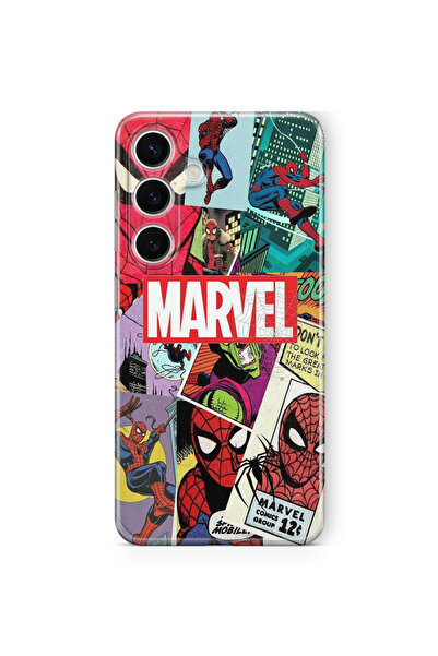 Multitronic Samsung Galaxy S24 Uyumlu Marvel Tasarım Baskılı Şeffaf Kılıf