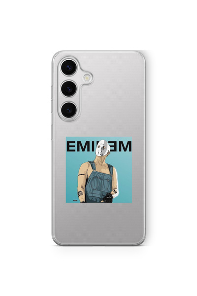 Multitronic حافظة شفافة مطبوع عليها تصميم إيمينيم بتصميم متوافق مع Samsung Ga...