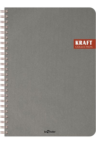 STOREMAX Sellbuystore Color Kraft Office Notebook Spiral Line Gray 1053513