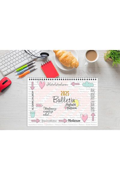 STOREMAX Muartshop Planner 2025 Calendar A4 Size 53 Weekly Planner Bulletin 21X29,7 cm 871301