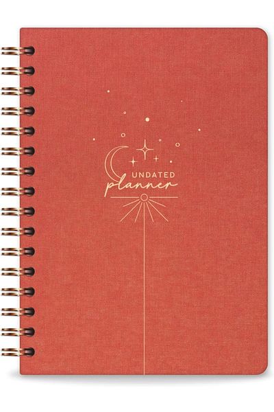 STOREMAX MU-ARTSHOP Спирален планер Linen Unlimited, цвят Coral, tnca 871301
