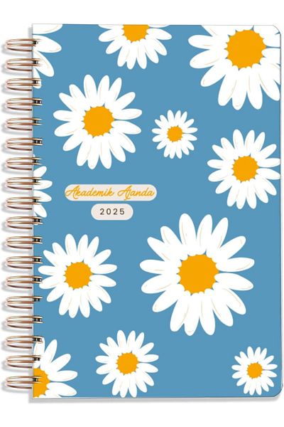 STOREMAX A5 Daisy Agenda 15X21 cm with 105 Stickers, 646268   Elastic