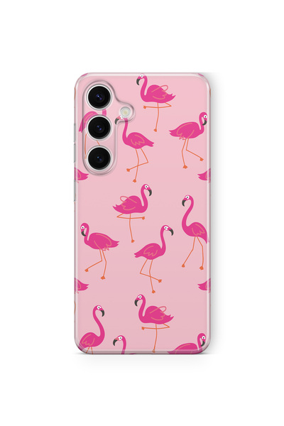 Multitronic Samsung Galaxy S23 Fe Compatible Flamingo Design Printed Transpar...