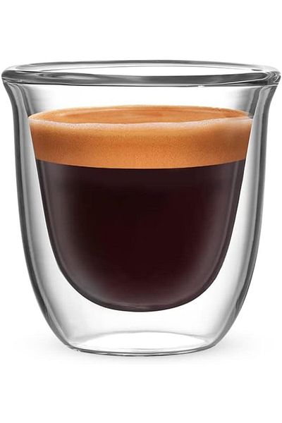 STOREMAX Ntwork - Firenze Double Wall Glass Cup 80ml Set of 2 Art 1087243