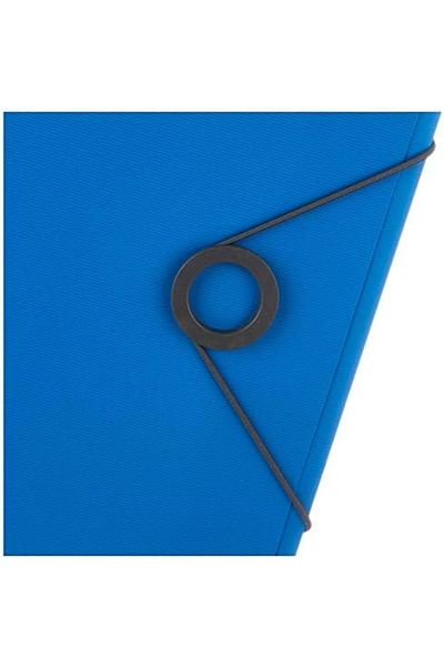 STOREMAX Slim Elastic Solid File, 150 Sheet Capacity, Light Blue