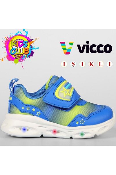 Vicco Kita Ii Lighted Orthopedic Children's Sports Shoes Blue