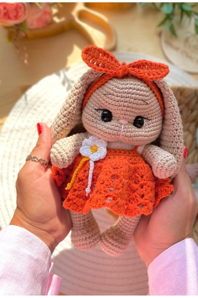 esmanın diyarı Amigurumi  tavşan  oranj