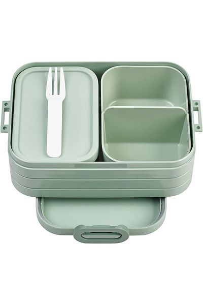 STOREMAX Sellbuystore - Take a Break Midi Lunch Box, Compartmented Lunch Box, for 4 Butter Bread