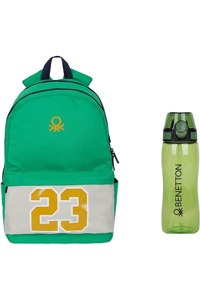 STOREMAX Ntwork Green School Bag and Water Bottle Set Art 1087243