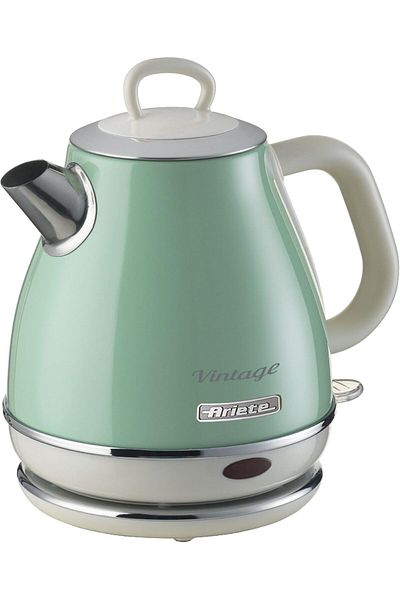 STOREMAX Sellbuystore Vintage Electric Water Heater 1 Liter Green 2868/04 - Stainless Steel, Retro Kettl