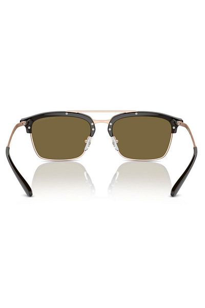 Emporio Armani Man Pilot Sunglasses- Ea 4228 - Lense Size:55mm - Shiny Brown/matte Pink Gold