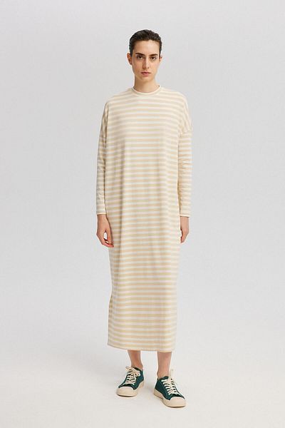 Touché Privé Übergroßes gestreiftes Kleid