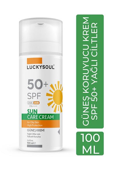 LUCKY SOUL Sunscreen (Oily Skin) 100 ml - High Protection 50+ Spf