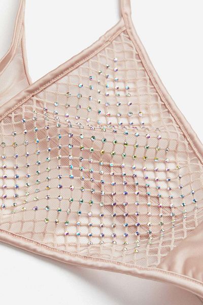 H&M Rhinestone-embellished thong briefs