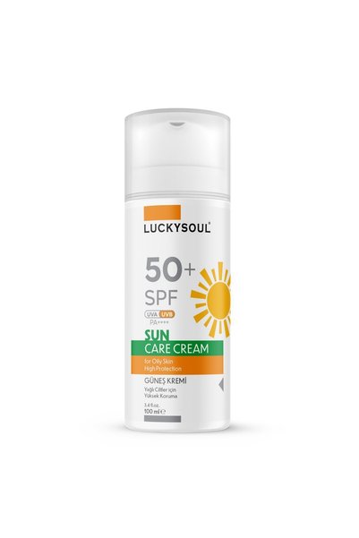 LUCKY SOUL Sunscreen (Oily Skin) 100 ml - High Protection 50+ Spf