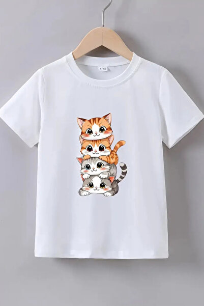 Wish BF Pachet de 4-pisică tricouri pentru băieți