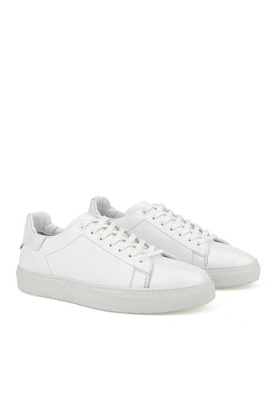 Ziya Men's White Genuine Leather Sneakers - 1511026 Zf7